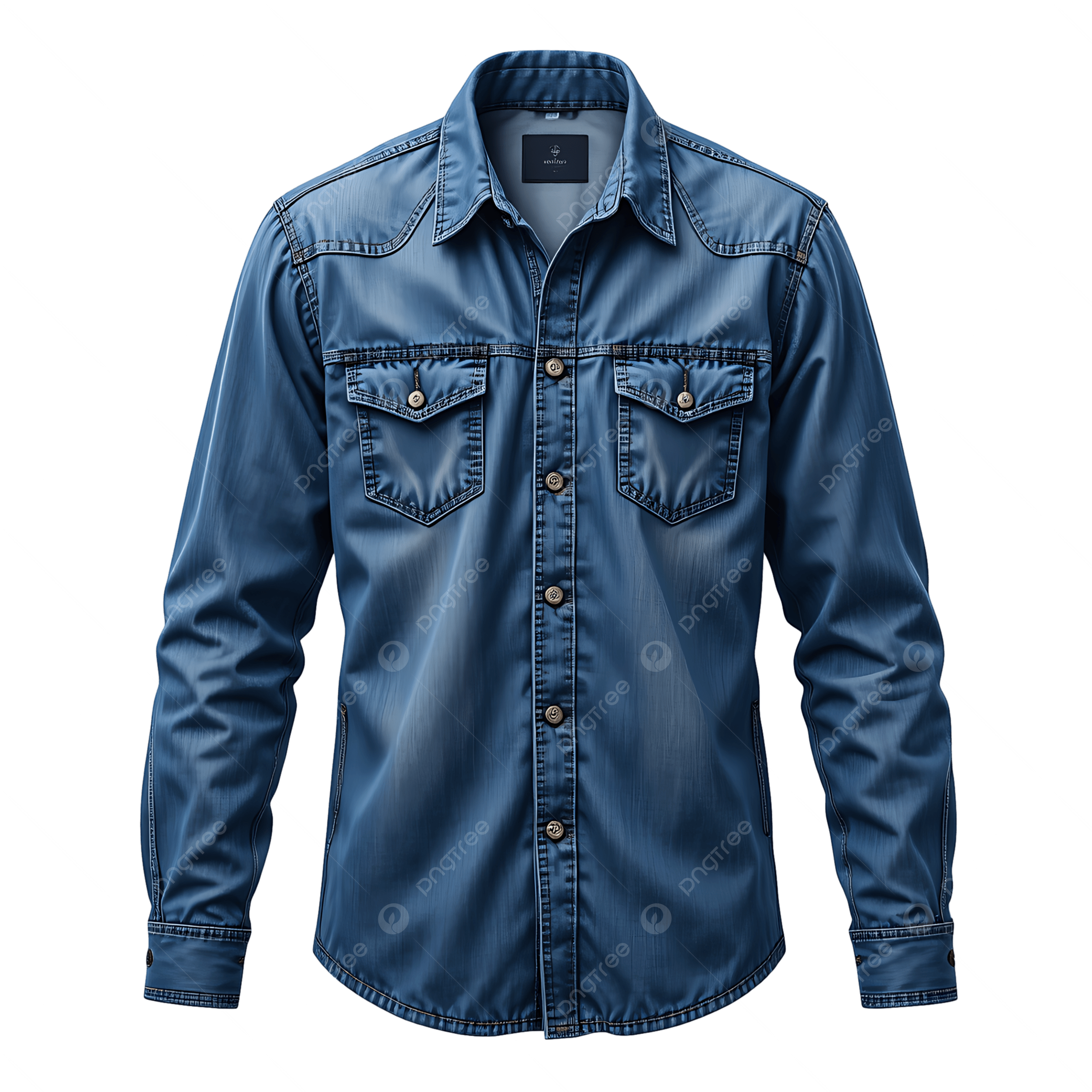 "Cyber-Fluid" Abstract Graphic Button-Down